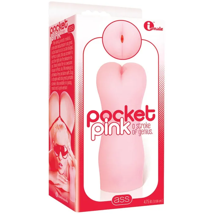 The 9’s Pocket Pink Mini Masturbator-Ass