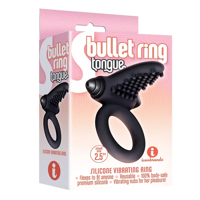 The 9’s, S-Bullet Ring – Tongue, Silicone