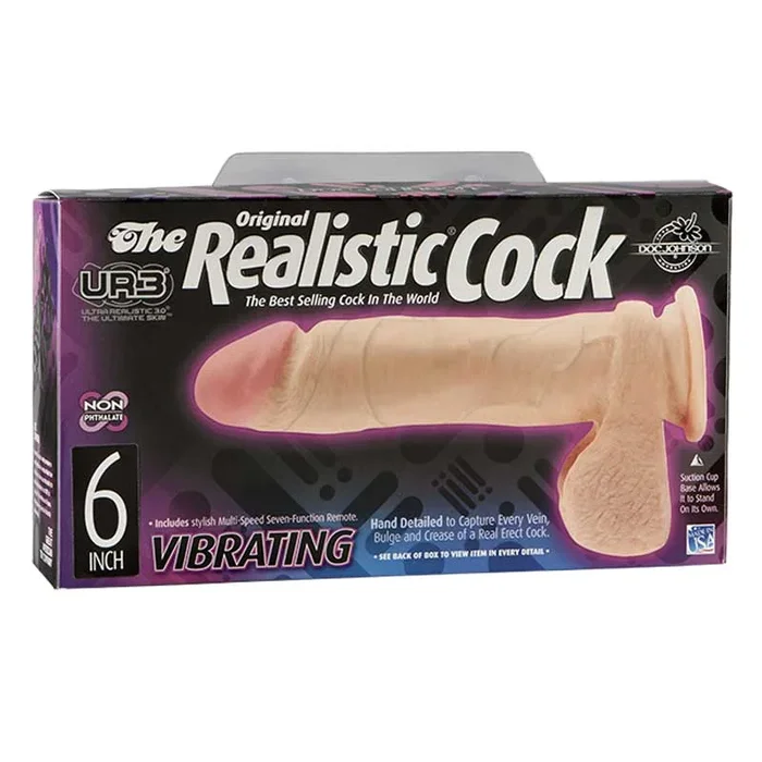 The Realistic Cock – UR3 – Vibrating 6 Inch White