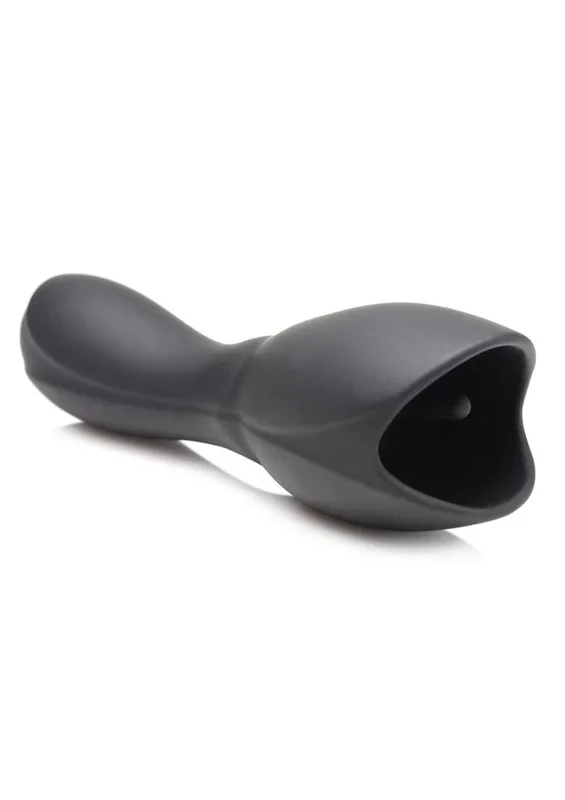 Trinity Men 10x Oscillate Rechargeable Silicone Penis Head Teaser with Urethral Sounds