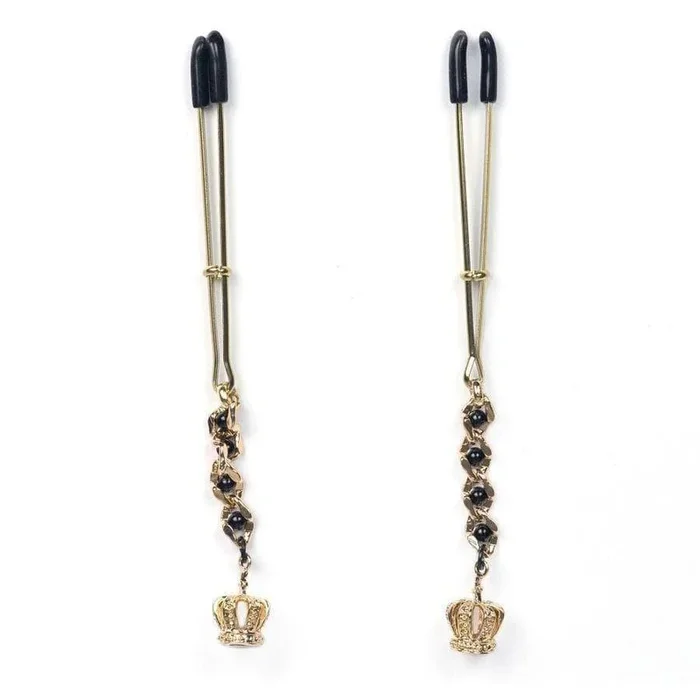 Tweezer Nipple Clamp w/ Crown Pendant