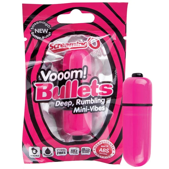 Uproarious O Vooom Bullets-Pink Strawberry