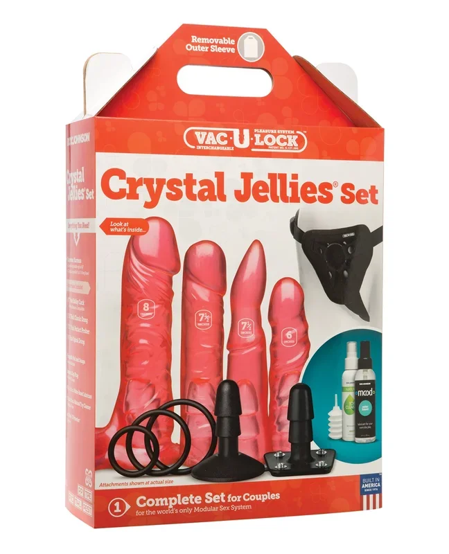Vac-U-Lock Crystal Jellies Set – Pink