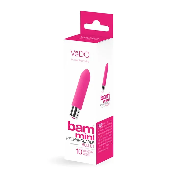 VeDO Bam Mini Rechargeable Bullet Vibe – Foxy Pink