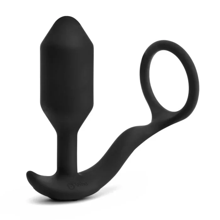 Vibrating Snug & Tug Penis Ring & Butt Plug