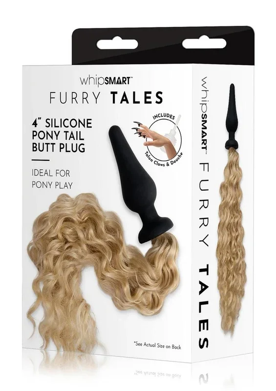 WhipSmart Silicone Plug 4in with Pony Tail – Blondie