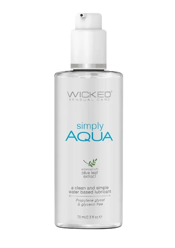 Wicked But Aqua Water Based Lubricant with Olive Leaf Extract