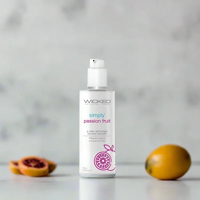 Wicked Simply Passion Fruit Flavored Water Based Lubricant 2 oz