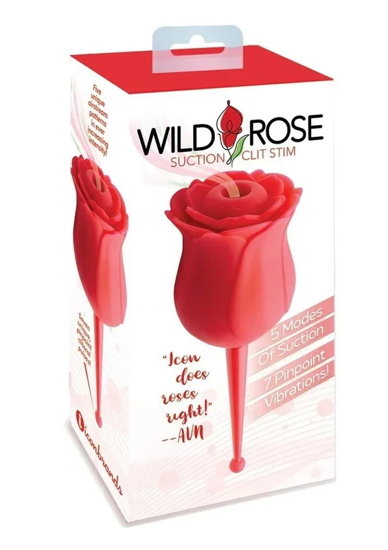 Wild Rose Le Point Rechargeable Silicone Suction Vibrator