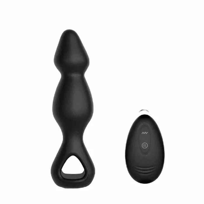 Winyi Jeff Rotating Remote Control Anal Beads – Black
