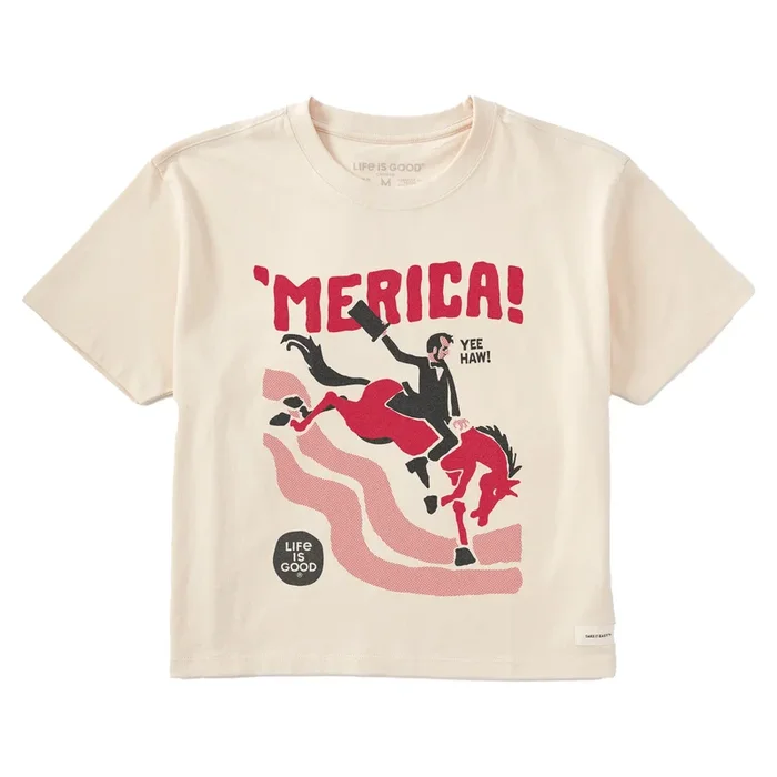 Women’s Abemerica Short Sleeve Crusher Boxy Tee