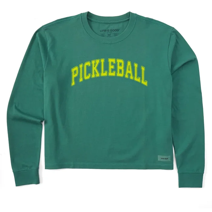Women’s Athletic Pickleball Long Sleeve Crusher Boxy Tee