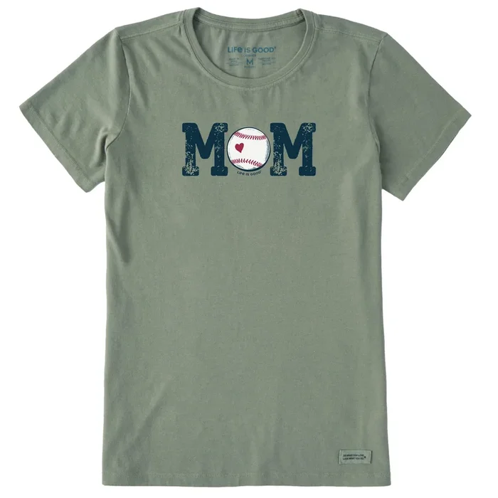 Women’s Baseball Mom Short Sleeve Crusher Tee