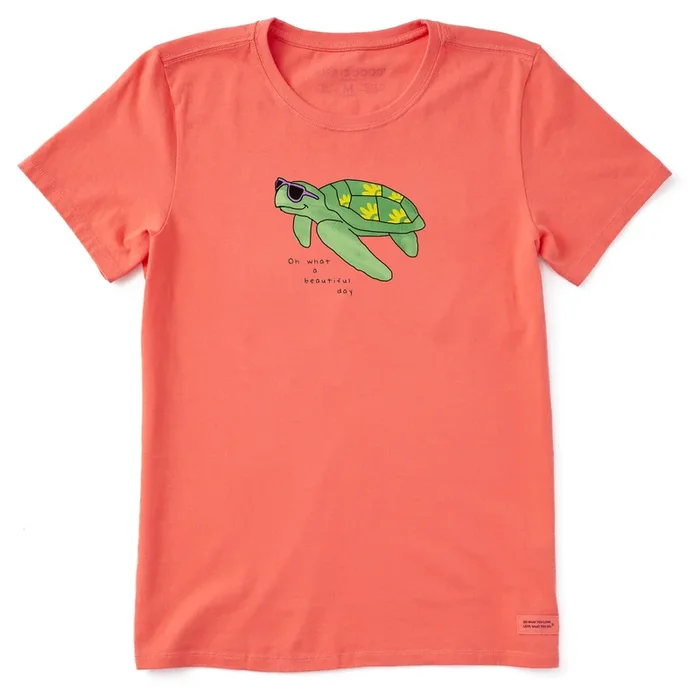 Women’s Beautiful Day Turtle Short Sleeve Tee