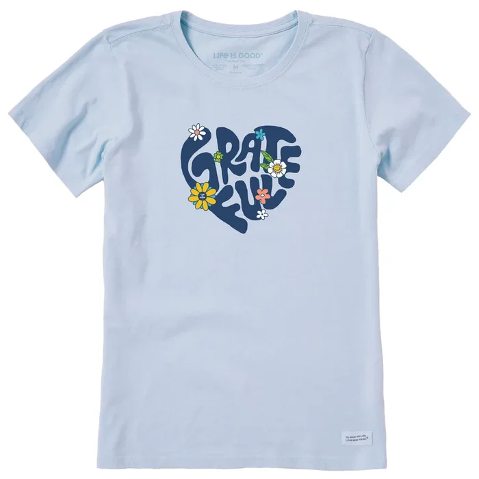 Women’s Grateful Heart Short Sleeve Crusher Tee