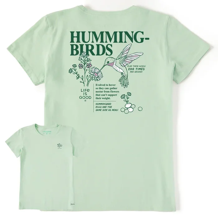 Women’s Hummingbird Facts Short Sleeve Crusher Tee
