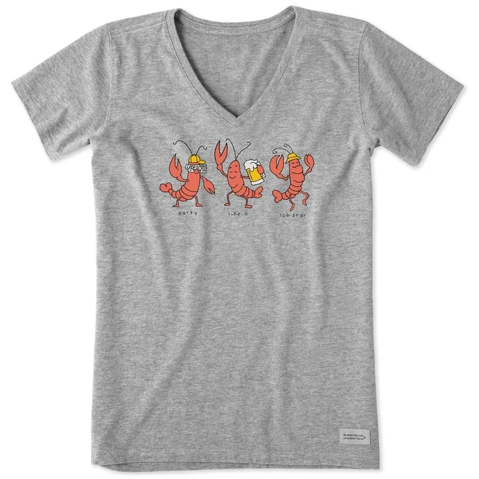 Women’s Lobstar Party Short Sleeve Vee