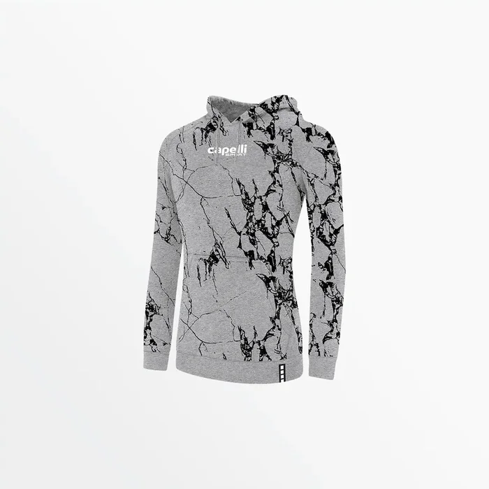 WOMEN’S MARBLE FRENCH TERRY PULLOVER HOODIE