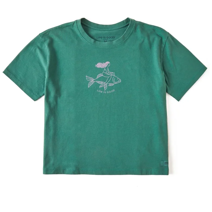 Women’s Mermaid Rider Short Sleeve Crusher Boxy Tee