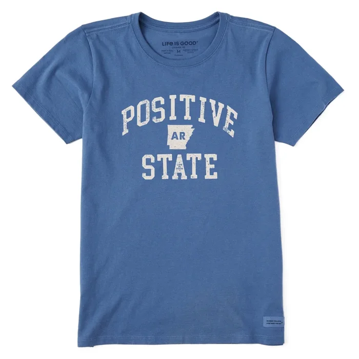 Women’s Positive State Arkansas Short Sleeve Crusher Tee