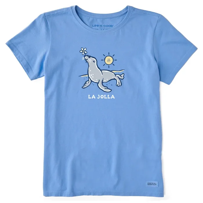 Women’s Sea Lion Daisy La Jolla Short Sleeve Crusher Tee