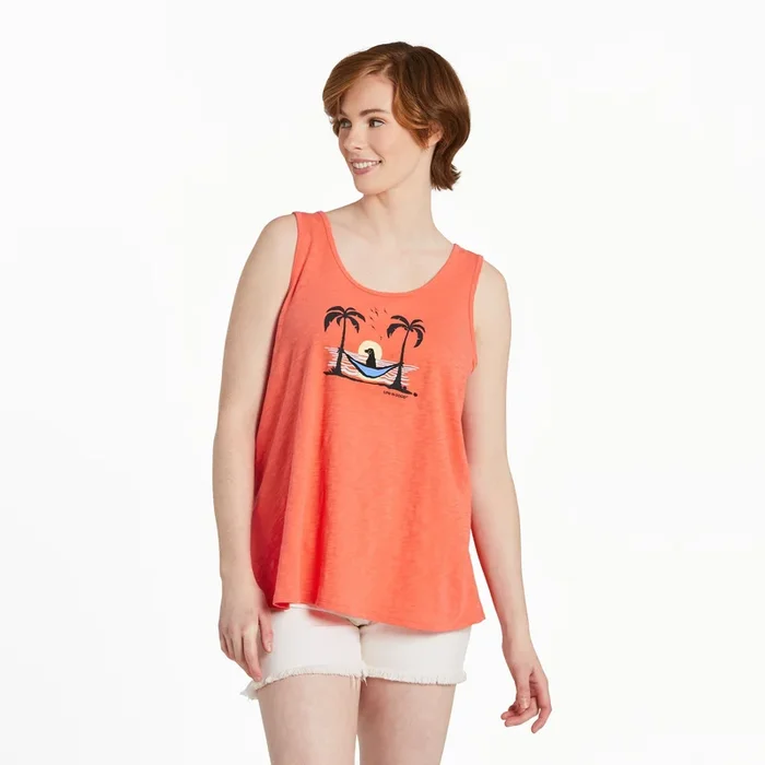Women’s Sunset Hammock Lab Textured Slub Tank