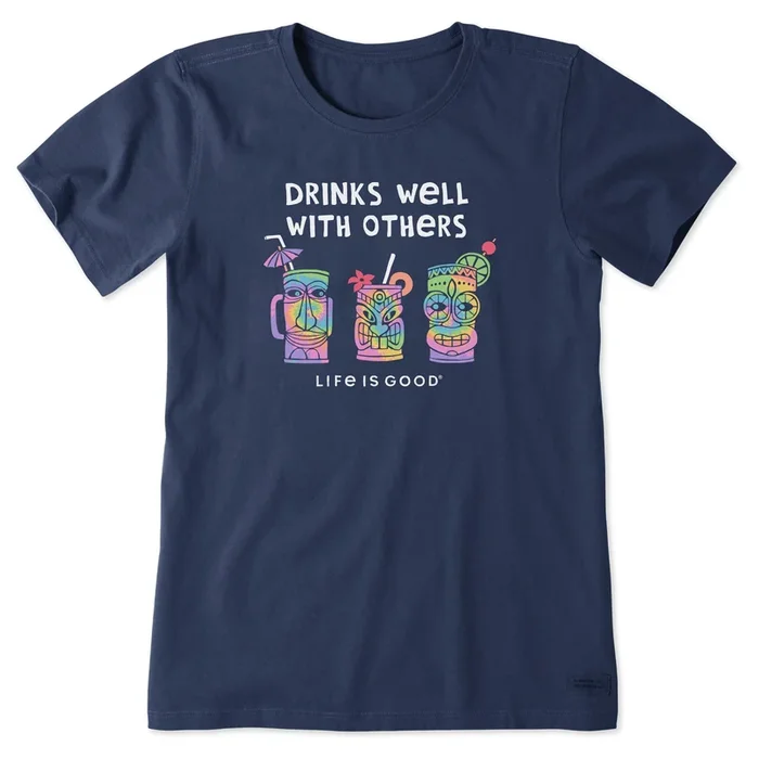 Women’s Tie Dye Tiki Drinks Short Sleeve Tee