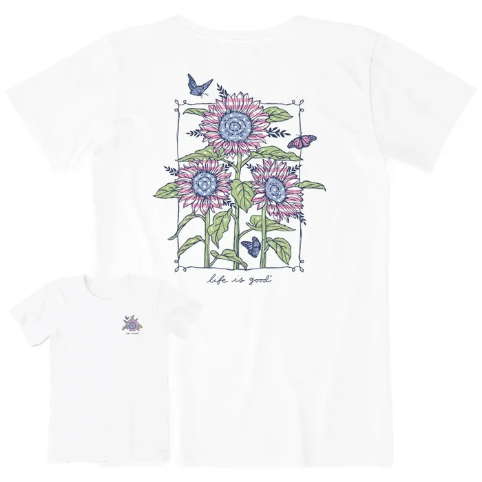 Women’s USA Sunflowers & Monarchs Short Sleeve Tee