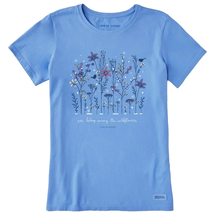 Women’s Winter Wildflowers Short Sleeve Crusher Tee