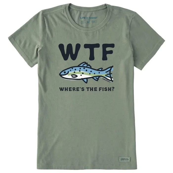 Women’s WTF Fish Short Sleeve Crusher Tee