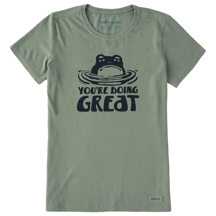 Women’s You’re Doing Great Frog Short Sleeve Crusher Tee