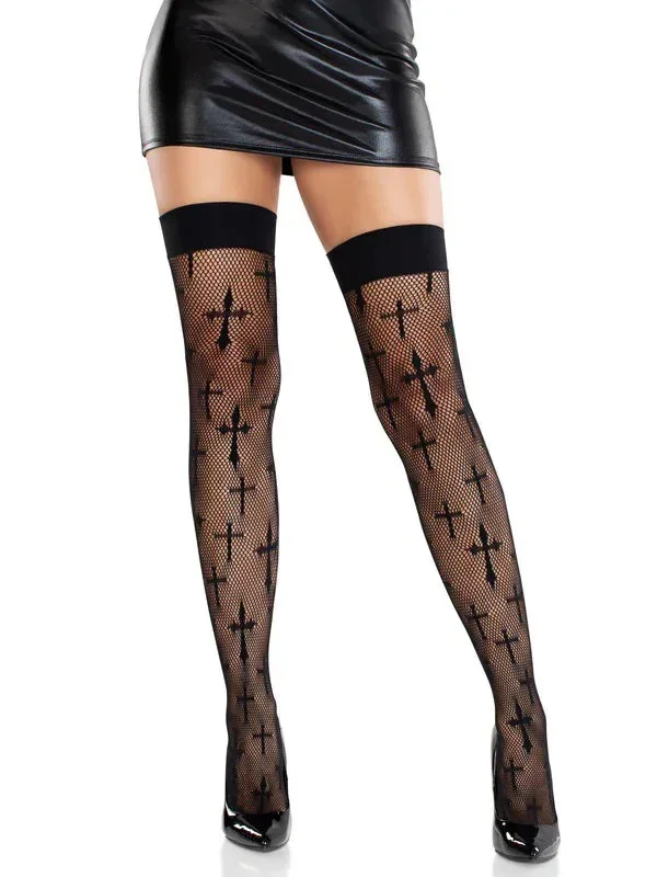 Worship Me Thigh Highs O/s – Black