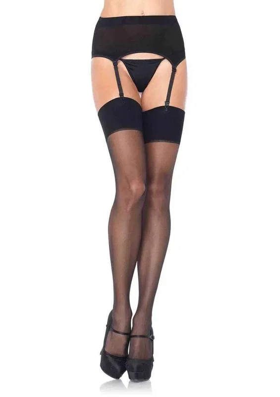 Zara Garter Belt and Stocking – One Size – Black