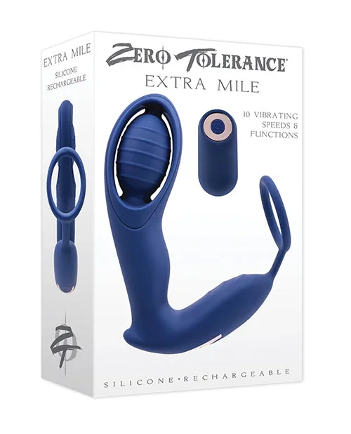 Zero Tolerance Extra Mile C Ring Vibrator – Blue